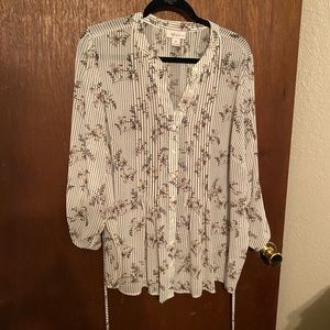 Style and Co. Size 2X. Peasant blouse.